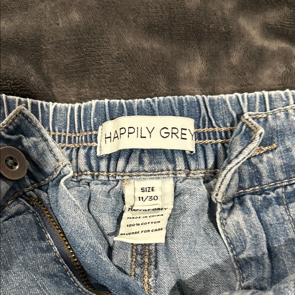 Happily Grey Women's Blue Denim Shorts